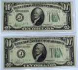 (2) 1934A $10 Notes