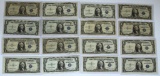 (16) 1935 Series $1 Blue Seal Silver Certificates