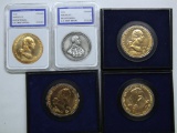 U.S. Mint (2) 1972, 1974, (2) Different 1976 Bicentennial Medals