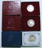 U.S. Mint (3) 90% Silver 1982 George Washington Commemorative Half Dollars - (2) Proofs, (1)