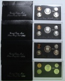 U.S. Mint 1992, 1993, 1994, 1995 Silver Proof Sets