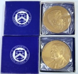 (2) U.S. Mint Presidential Series Medals - President Bill Clinton and President Ronald Reagan