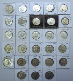 (28) 1964 90% Silver Kennedy Half Dollars