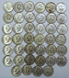 (40) 40% Silver 1965-1969 Kennedy Half Dollars