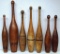 (7) Vintage Wooden Exercise Pins