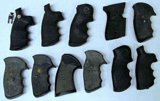 (11) Sets Rubber Pistol Grips - Smith & Wesson, Pachmyr and Hogue