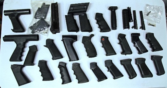Lg. Mixed Lot Pistol Grips and Accessories for Rifles and Shoguns