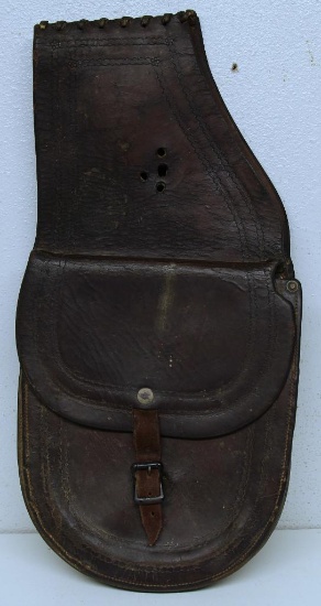 Pair of Early Leather Pommel Bags