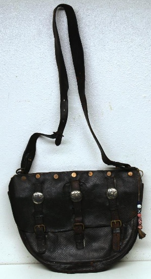 Man's Navajo Bandolier Bag Made from U.S. Saddle Bag