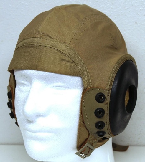 WWII U.S. Army Air Force Flight Cap, Never Issued, Marked "Army Air Forces" on the Left Side