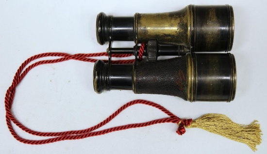 Old Brass Binoculars Made in Paris