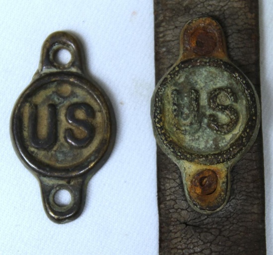 (2) Old U.S. Cavalry Bridle Rosettes