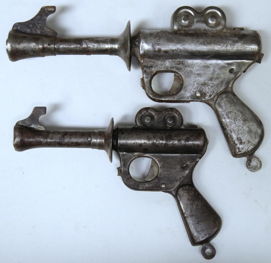 (2) Daisy Mfg. Co. Buck Rogers Toy Space Guns in Two Sizes, Poor Finish