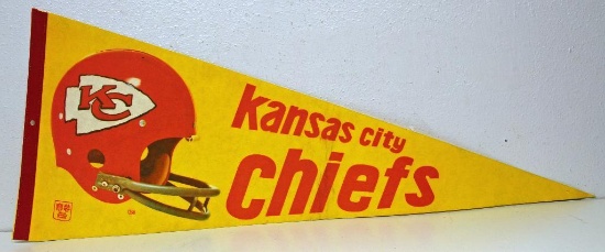 (3) Vintage Sports Pennants - 1980 Kansas City Royals, Kansas City Royals, Kansas City Chiefs