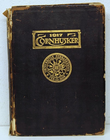 1917 University of Nebraska Cornhusker Yearbook, Features 1916 Cornhusker Football Team and Coach,