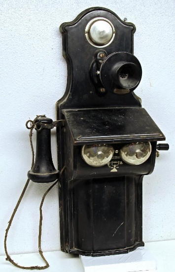 Antique Western Electric Metal Wall Phone