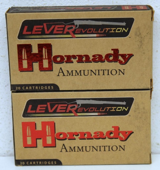 (2) Full Boxes Hornady LEVERevolution .35 Rem. 200 gr. Cartridges
