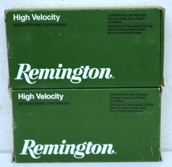 (2) Full Boxes Remington .35 Rem. 150 gr. Soft Point Cartridges