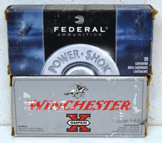 Full Box Federal .35 Rem. 200 gr. SP Cartridges and Partial Box of 9 Winchester .35 Rem. 200 gr.