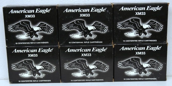 (6) Full Boxes of 10 American Eagle .50 BMG 660 gr. FMJ Cartridges