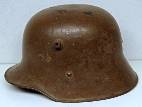 WWII German Helmet, Missing Most of the Liner