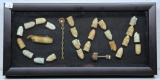 Showcase w/Civil War Bullets and other Relics