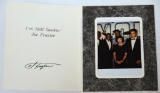 Autographed Joe Frasier 50th Birthday Invitation w/Actual Poloroid Photo of Frasier, Ali, and other