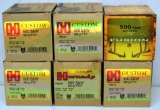 (5) Full Boxes Hornady Custom .500 S&W 300 gr. FTX Cartridges and Full Box Federal Fusion .500 S&W
