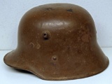 WWII German Helmet, Missing Most of the Liner