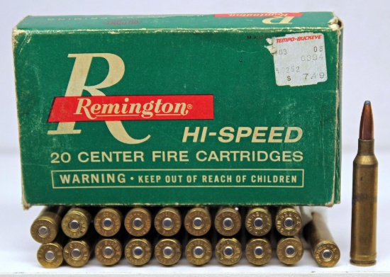 Vintage Remington Box Full of Mixed Rounds 7 mm Rem. Mag.