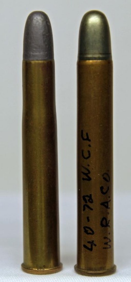 WRACo .40-72 W.C.F. and WRACo .38-72 W.C.F. Collector Cartridges