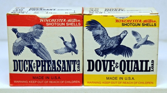 Full Vintage Box Winchester-Western 16 Ga. Dove & Quail and Full Vintage Box Winchester-Western 16
