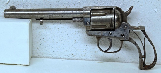 Antique Belgian Colt DA Look-a-like .45 Cal. DA Revolver w/ Bulldog Soft Case Belgian Proof Marks