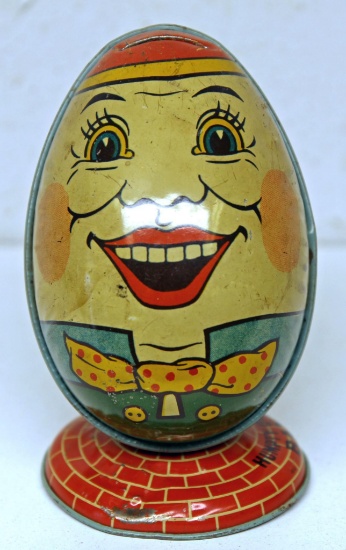 J. Chein Tin Toy Humpty Dumpty Bank