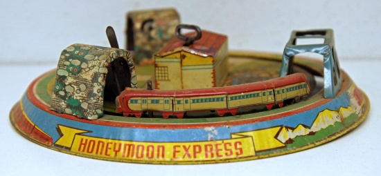 Marx Honeymoon Express Tin Wind-up Toy, Works