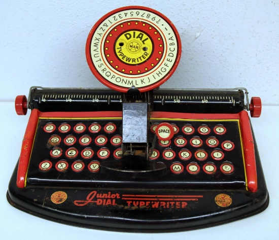 Marx Tin Toy Junior Dial Typewriter