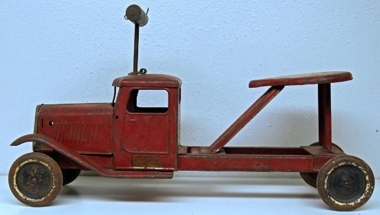 Structo Pressed Steel Toy Ride On Truck, Original Paint