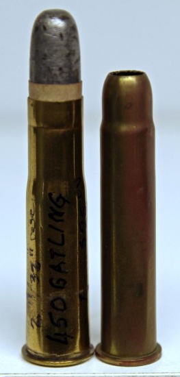 .450 Gatling and WRACo .45-70 Blank Collector Cartridges for Gatling Gun
