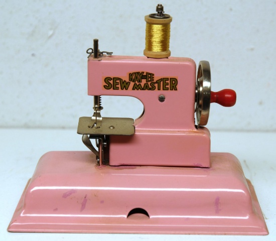 KAYANEE Sew Master Child's Toy Sewing Machine, Marked "Berlin, Made in Germany U.S. Zone", A Few