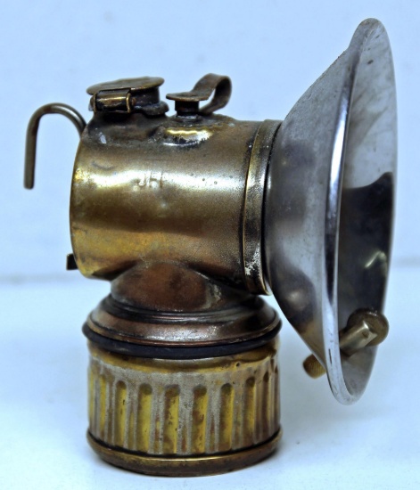 Justrite Brass Carbide Miner's Lamp