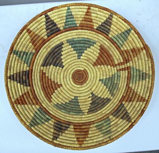 Native American Indian Woven Basket or Bowl, 16"