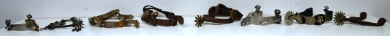 (8) Old Single Cowboy Spurs