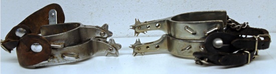 Pair Cowboy Spurs and Pair Bull Rider's Spurs