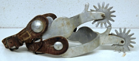 Pair Renalde Aluminum Cowboy Spurs