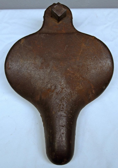 Primitive Heavy Cast Iron International Harvester Implement Seat, Mark on Bottom w/ IH Logo and JA43