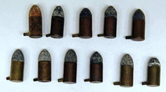 (11) 9 mm Pin Fire Collector Cartridges