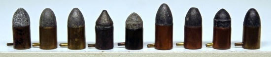(9) 12 mm Short Pin Fire Collector Cartridges