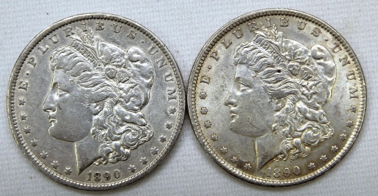 (2) 1890 Morgan Dollars