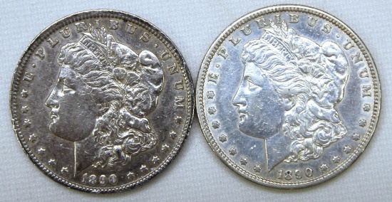 1890O, 1890S Morgan Dollars