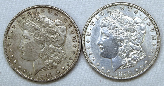 (2) 1896 Morgan Dollars